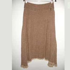 Class by Roberto Cavalli Brown Linen Skirt 40 - US 8